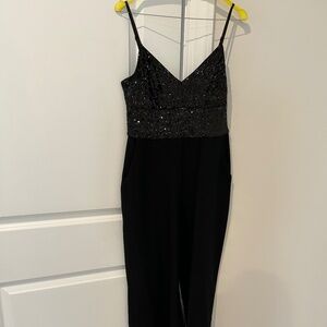 Eliza J sequin jumpsuit